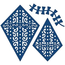 ELEGANT TATTERED LACE KITE Die Cutting Die Tattered Lace Die D782 New