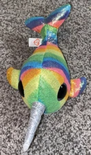 Norwal TY Neri Rainbow Norwal Plush 10” long 5” wide Excellent Condition