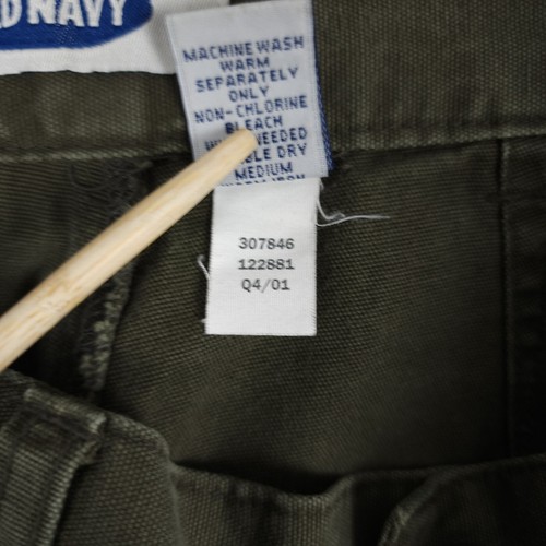 Vintage Old Navy Fallschirmjäger Hose Herren 30 (passt 30x30) grün Militär Y2K Skater - Bild 17 von 18