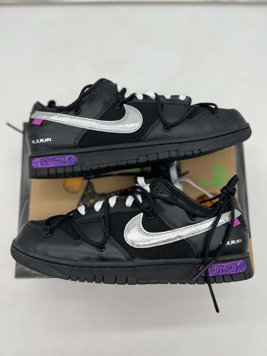 Off-White c/o Virgil Abloh Nike Dunk Low X Lot 5 in Black