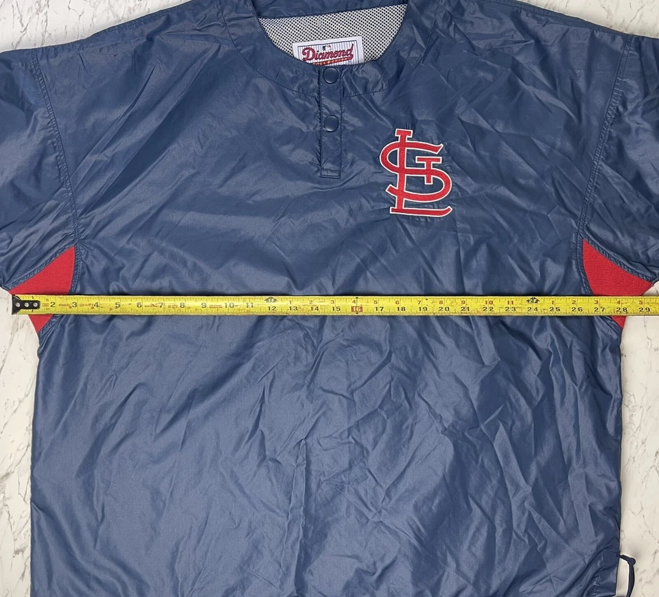 Chaqueta Pullover De Colección Starter St. Louis Cardinals Manga Corta Para Hombre XL MLB 90s Foto 2 de 4