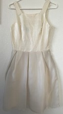 VERSUS Gianni Versace Vintage 70s 80s Dress Auth Cream Ivary Silk sz 26 - 40 NEW