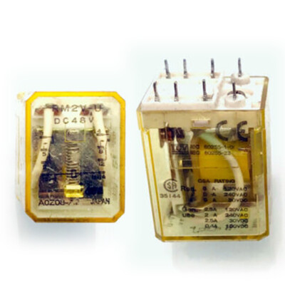 2PCS RM2V-U DC48V Power Relay 8Pins 2A 240V