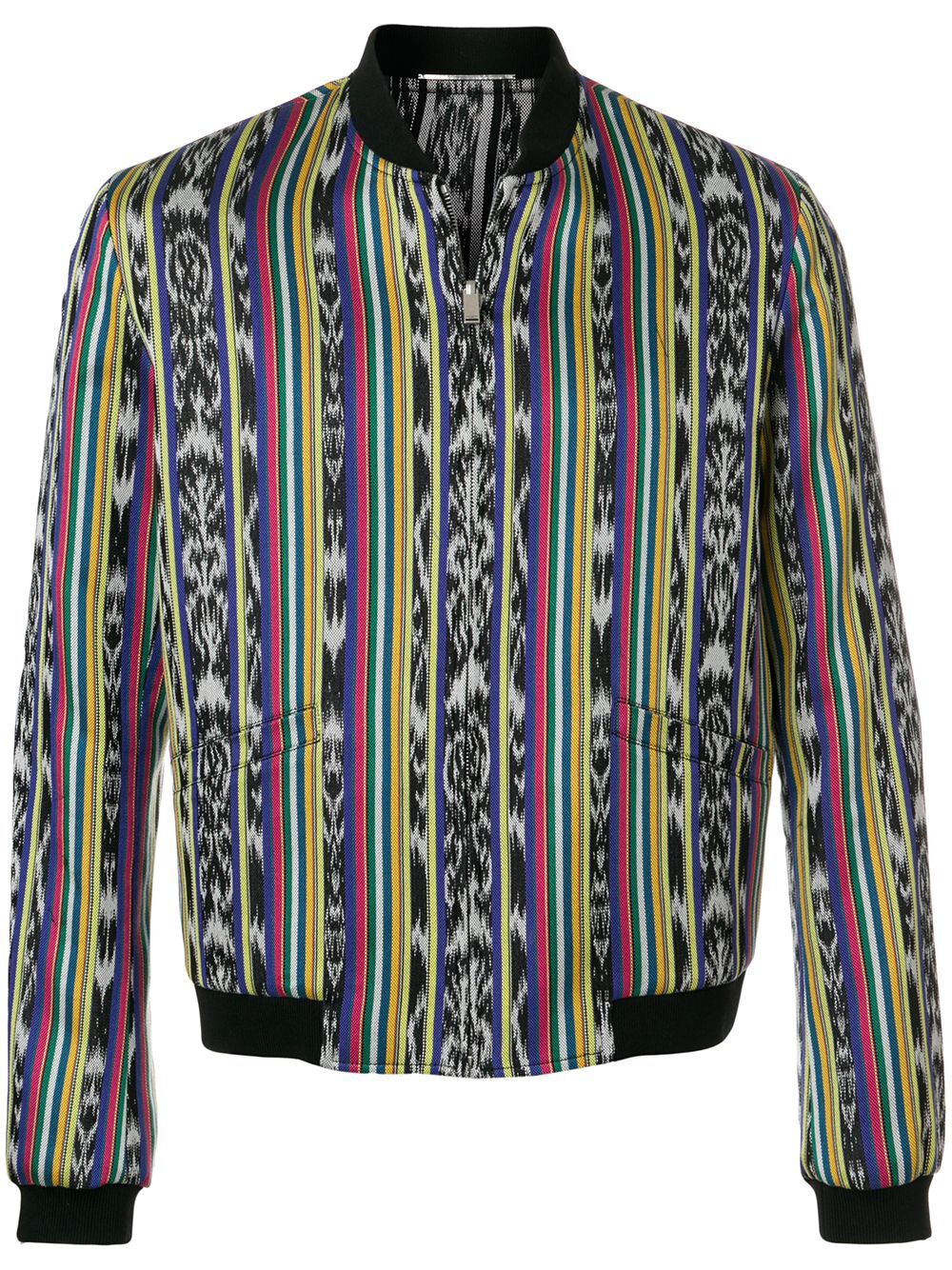 Giacca SAINT LAURENT REVERSIBILE IKAT Modello TEDDY VARSITY BOMBER IT 44