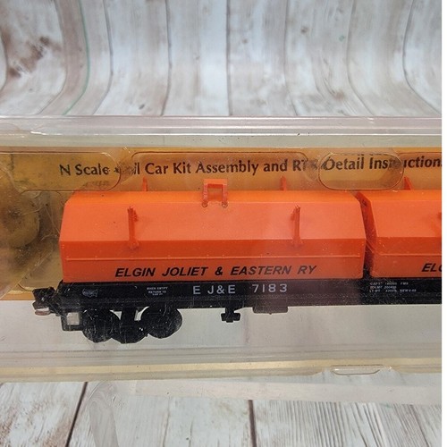 Red Caboose 100-Ton Evans Coil Car Elgin Joliet & Eastern Railway N Scale - Picture 2 of 9