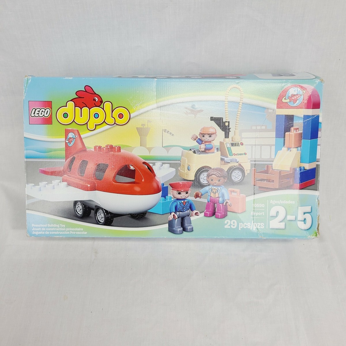 LEGO Duplo 29pcs Airport Preschool Building Toy Set 10590