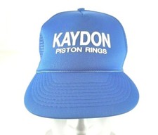 Vintage Kaydon Piston Rings Foam Mesh Baseball Cap Hat Blue 1980s Snapback