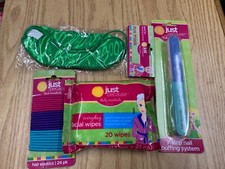 New Daily Essential Lot Hair Elastics Nail Buffing Facial Wipes Eye Mask beauty