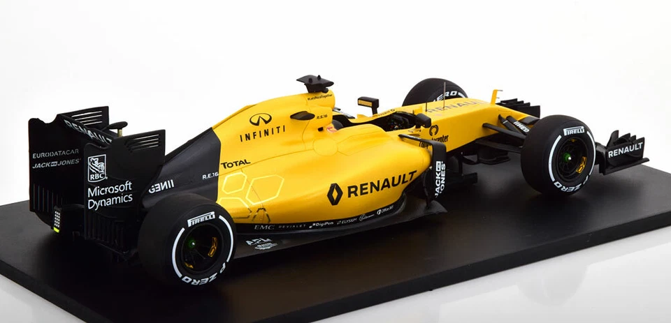 RENAULT RS16 SHOWCAR 2016 MAGNUSSEN PALMER SPARK 7711782398 1/18 RESINA F1 - Immagine 3 di 3