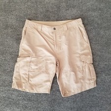 Columbia Sportswear Co. Men Shorts L 34 Khaki Zip Up With Button Cargo Style