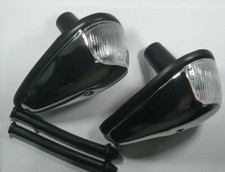 Front Turn Signal Assembly Set Chrome Clear Lens Vw T1 Bug Beetle 1964-71966
