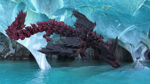 Articulated Crystal winged Dragon-3d printed different colors and sizes - Picture 2 of 10