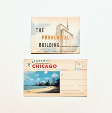 Vintage The Prudential Building Brochure and Greetings From Chicago Postcard Set