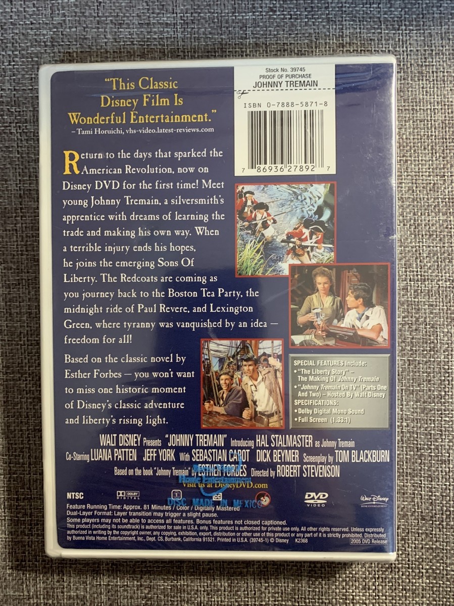 Johnny Tremain (DVD, 2005) | eBay