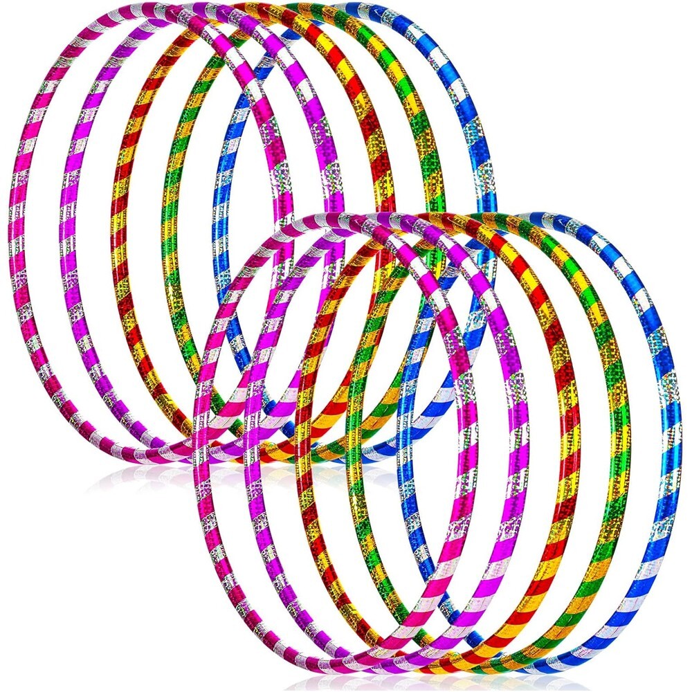 PRO Hula Hoops (Ultra-Grip/Glitter Deco) Weighted TRAVEL Hoola