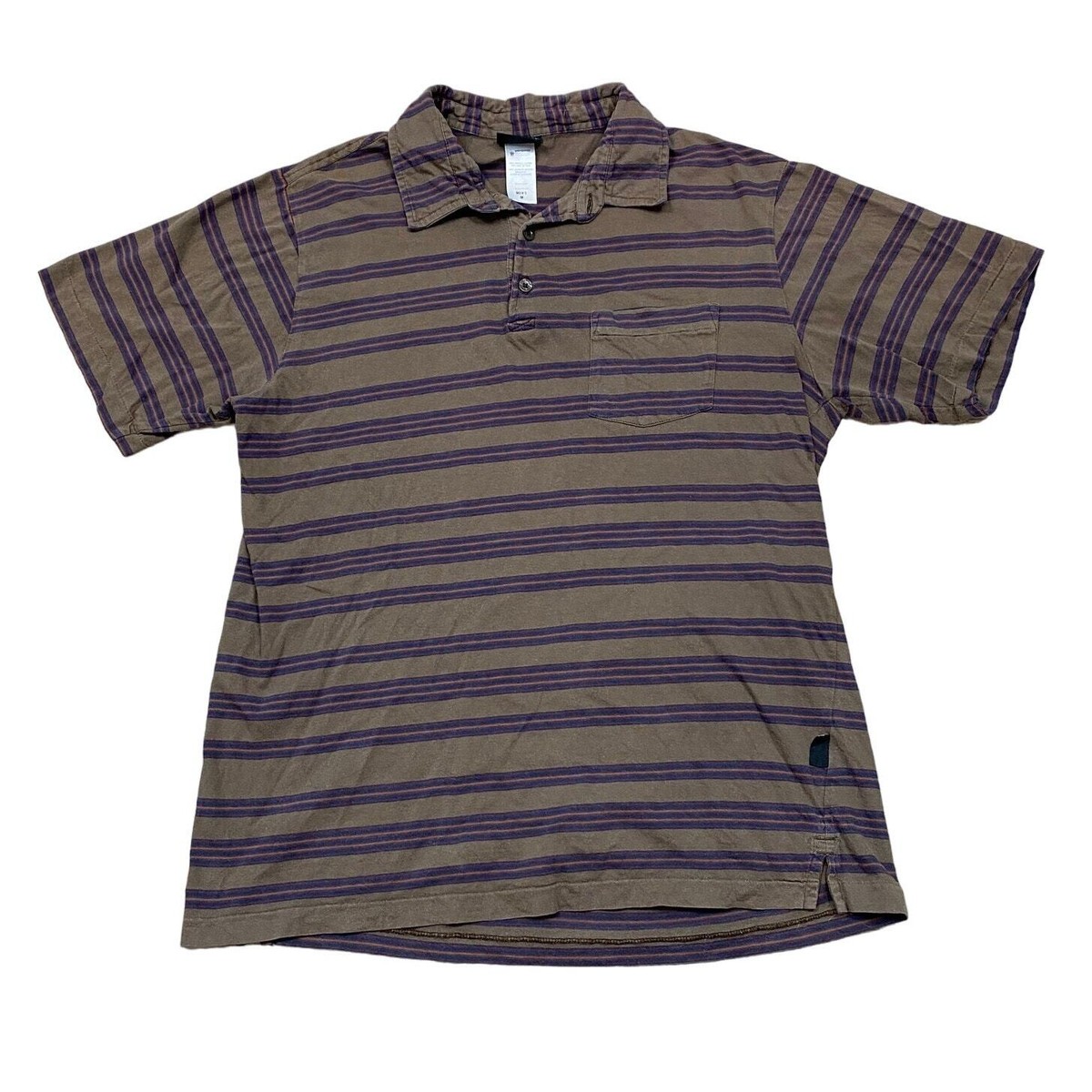 Patagonia Mens Squeaky Clean Polo Shirt M Blue Organic Cotton