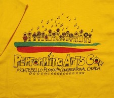 NOS Vintage 1980s Performing Arts Co Montebello Church Made in USA Small Shirt
