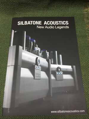 Silbatone Acoustics  New Audio Legends  Tube Amplifier Marketing Catalogue RARE!