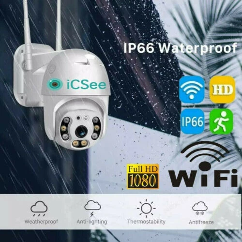 2X TELECAMERA TELECAMERE ESTERNA ICSEE CAM PTZ WIFI CAMERA  NEW WIRELESS ESTERNO - Immagine 3 di 4
