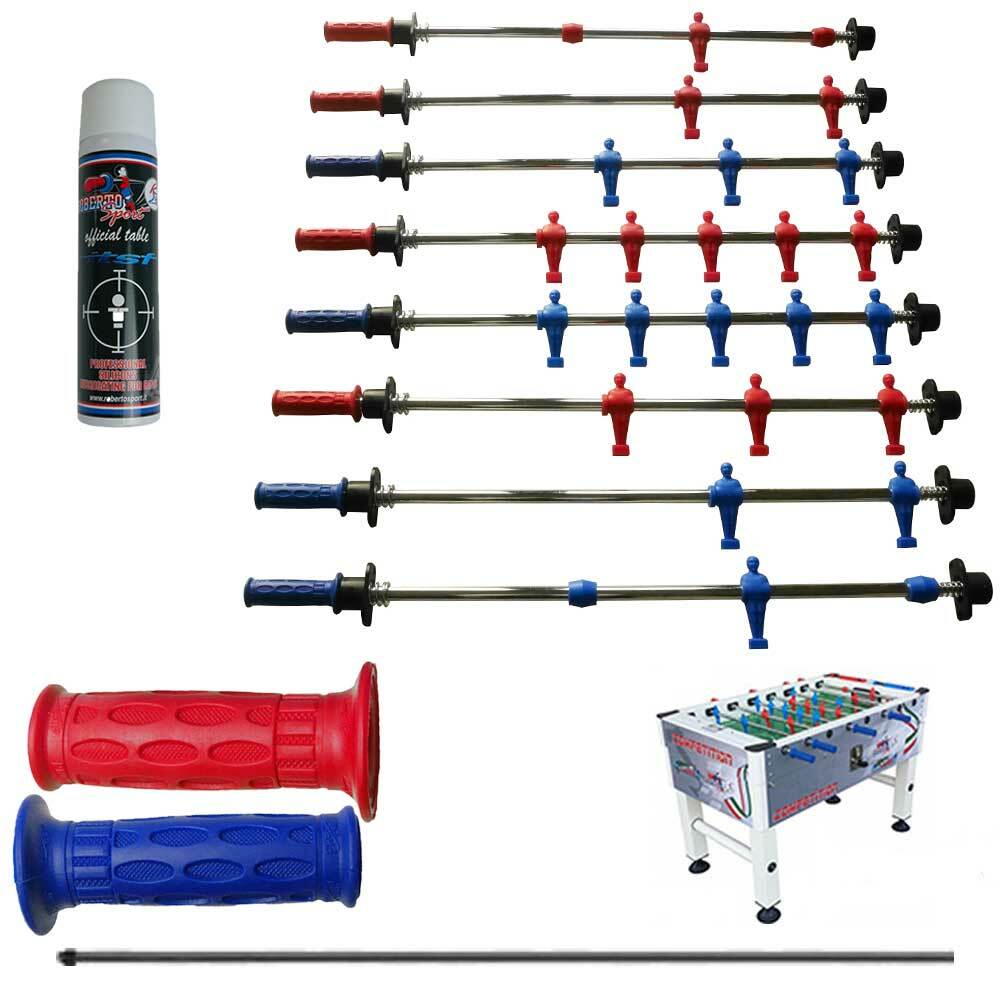 Calcio Balilla Roberto Sport serie aste Competition con molle boccole manopole