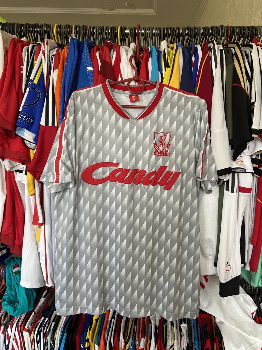 LIVERPOOL 1989 1990 1991 AWAY FOOTBALL SOCCER JERSEY RETRO