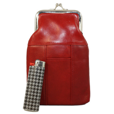 ladies cigarette case Women's Leather Cigarette Case & Lighter Holder in Multiple Colors