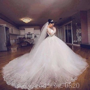 white long wedding dress