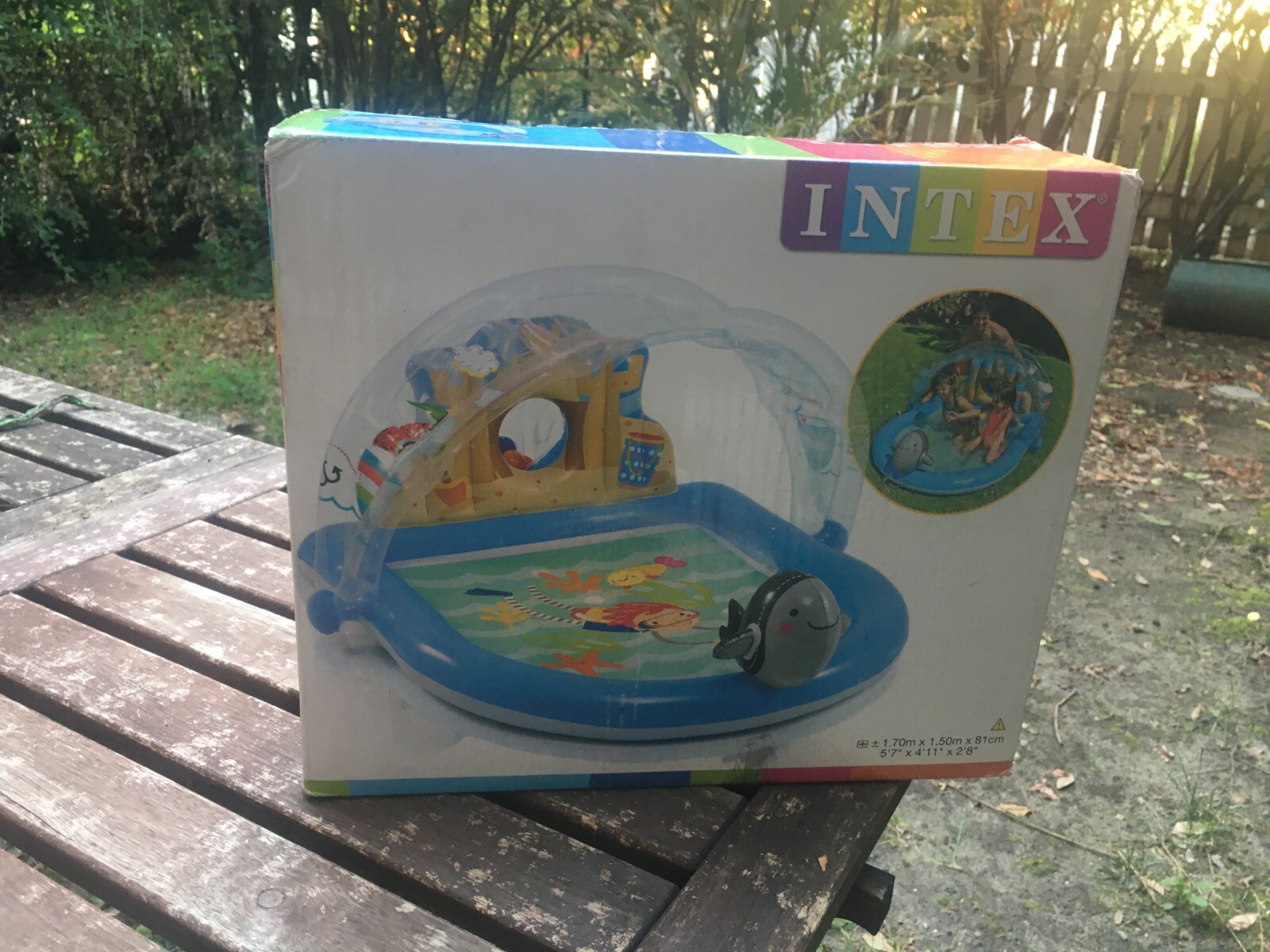 INTEX Piscina per Bambini Playcenter Castello Marino, 170 x 150 x 81 cm Nuovo