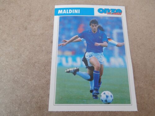PAOLO MALDINI, RARE 1989 FOOTBALL ROOKIE CARD ONZE MONDIAL (JT29) - Photo 1 sur 2