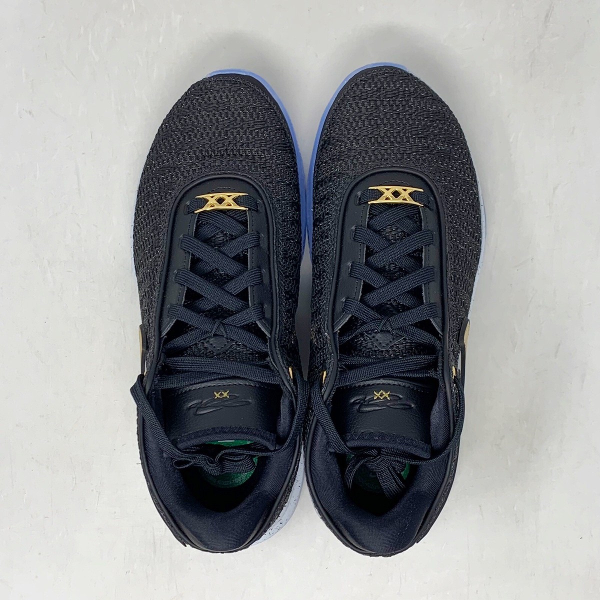 Nike Lebron XX 20 'Fab 5' Gold Black Sneakers, Size 6.5Y / 8W BNIB