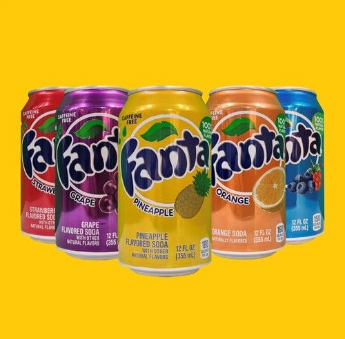 Fanta USA American Flavours Imported BERRY PINEAPPLE GRAPE 12 PACK 355ml 12fl oz - Picture 2 of 9
