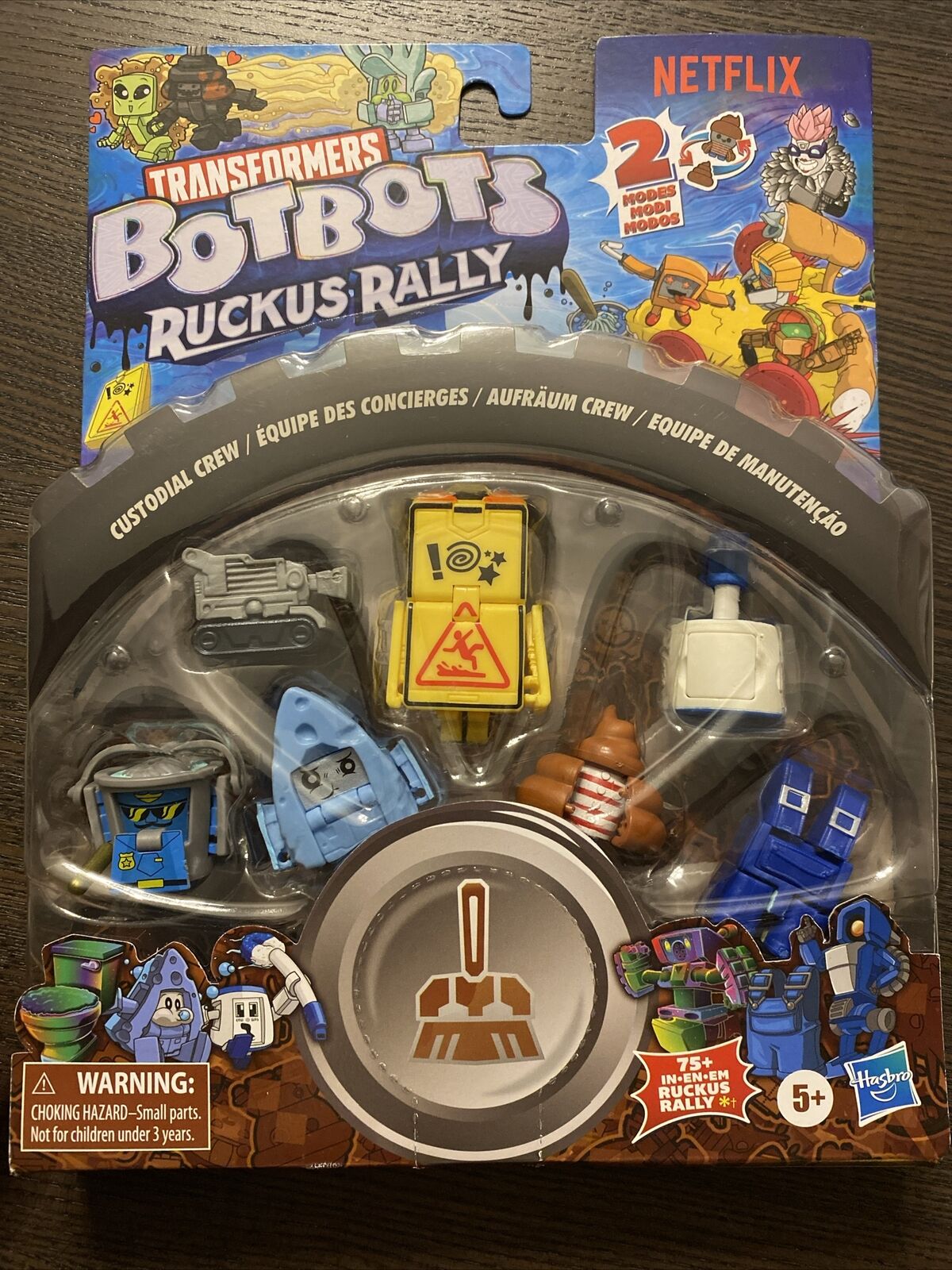 Transformers BotBots Rukus Rally Custodial Crew