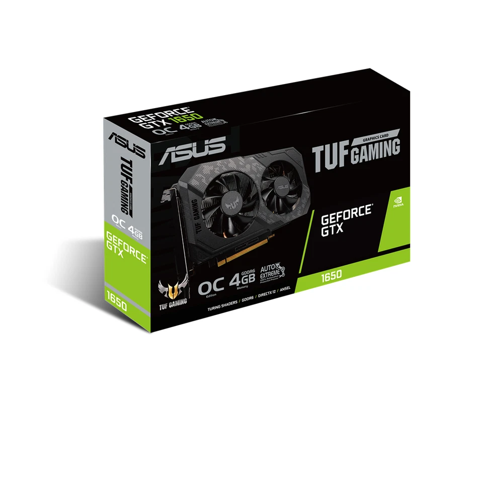 ASUS TUF Gaming GeForce GTX 1650 OC Edition 4GB GDDR6 Video Card - Image 3 of 4