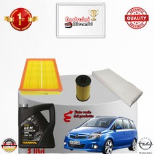 KIT TAGLIANDO FILTRI + OLIO OPEL ZAFIRA B 1.6 85KW 115CV DAL 2008 ->