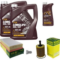 Mann Inspektionspaket 11L Mannol Longlife 504/507 5W-30 FüR VW Touareg 2.5 R5