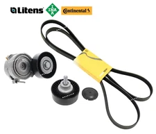 Belt Tensioner & Idler Pulley Drive Belt Kit OES for Audi 3.2L A4 A5 Quattro Q5