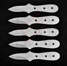 LOT OF 5 Stainless Steel Oyster shucker Knife Blank Blades Handmade Knife making