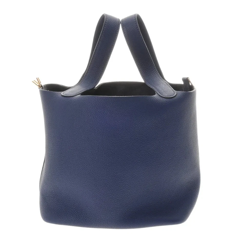 Hermes — Hermes Picotin Lock MM 663072 Handbag Blue #WB943