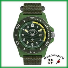 TIMEX Expedition Freedive Solar Men Women Analog Watch Green Ocean Plastic Band