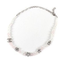 Chanel Necklace Women White One Size