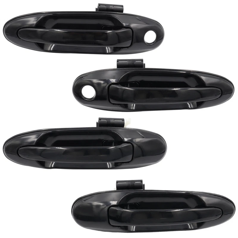For Lexus LX470 Toyota Land Cruiser 100 Exterior Door Handles Black 1998-2007 - Image 3 of 4