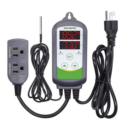 Inkbird ITC-308 Digital Temperature Controller Non-WiFi ITC-308, Black