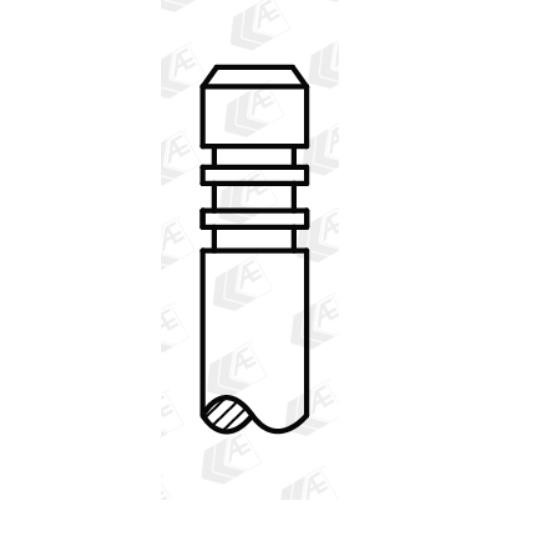 AE Auslassventil V80011 FüR VW Polo 1.4 1.6 Bi-Fuel Touran Seat Ibiza IV-image
