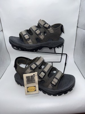 Merrell Sandalen Gr. UK 7 grau Wildleder Vibram Schuhe Walking Trekking Wandern