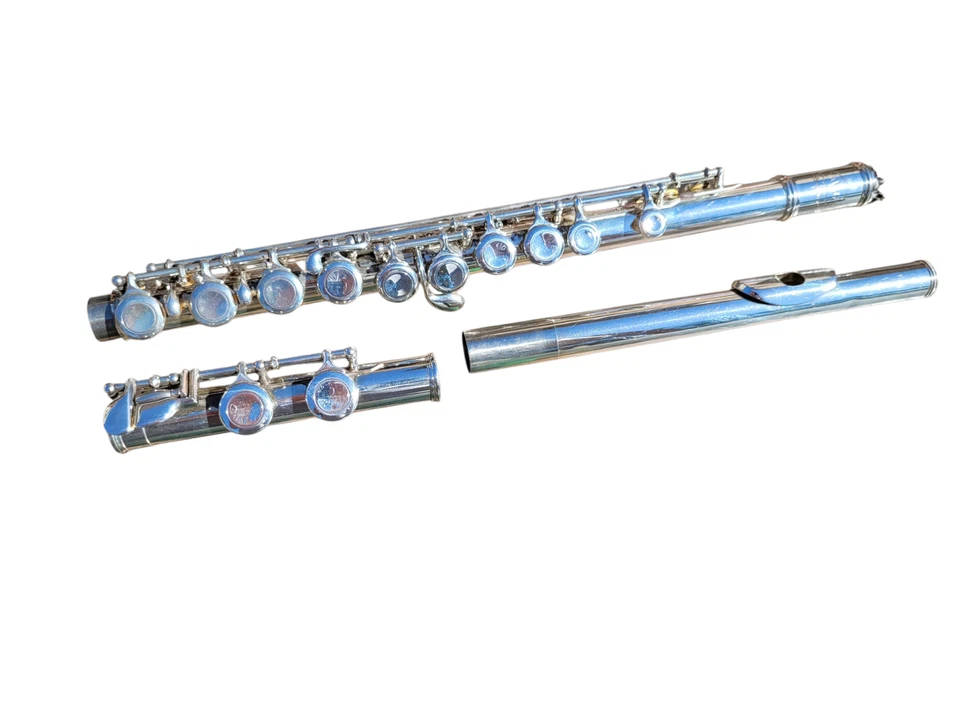 Flauta Jupiter Plateada JFL 507 II Flauta Estudiantil con Estuche Acolchado Rosa Gator Foto 3 de 4