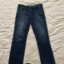 Calvin Klein Mens Size 34x32 Medium Wash Straight Leg Causal Denim Jeans Skinny