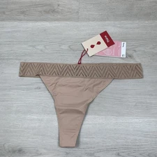 THINX Period Thong Underwear Panties Womens 3XL Beige Light Absorb