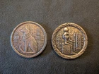 2 Monarch Egyptian Cat Goddess Bastet - 1/2 Troy Oz .999 Fine Silver Round Coins