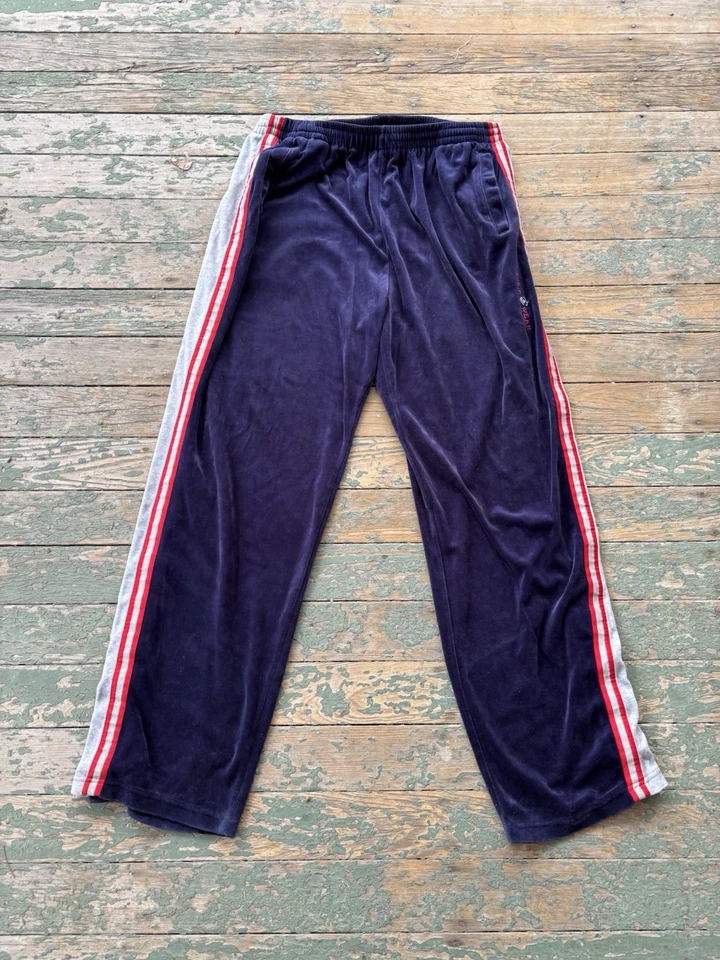 Vintage Rocawear Tracksuit Mens 3XL Blue Velour Hoodie Pants Set 90s Y2K Zip Up - Image 2 of 4