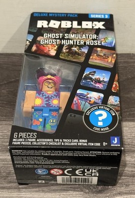 roblox rose toy Roblox Plastic Deluxe Mystery Pack, Ghost Hunter Rose, Action Figures,  Multi 6 Years & Up main image 1